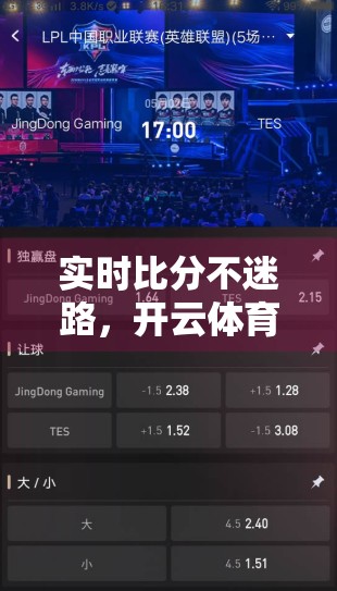 实时比分不迷路，开云体育官网带你畅享赛事每一刻！