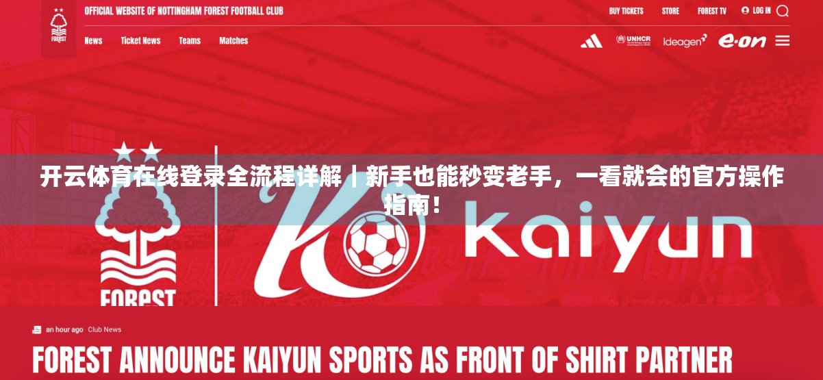 开云体育在线登录全流程详解｜新手也能秒变老手，一看就会的官方操作指南！
