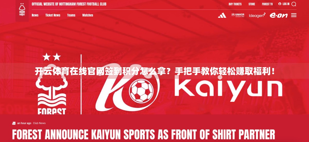 开云体育在线官网签到积分怎么拿？手把手教你轻松赚取福利！