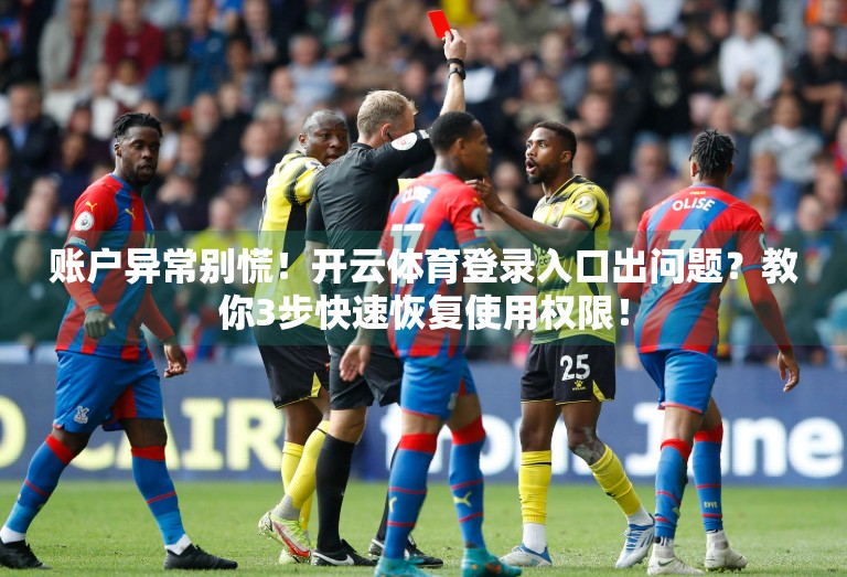 账户异常别慌！开云体育登录入口出问题？教你3步快速恢复使用权限！