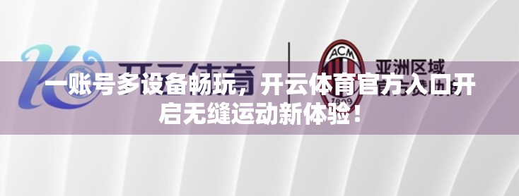 一账号多设备畅玩，开云体育官方入口开启无缝运动新体验！