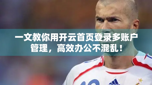 一文教你用开云首页登录多账户管理，高效办公不混乱！