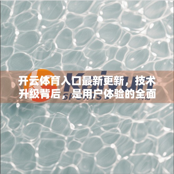 开云体育入口最新更新，技术升级背后，是用户体验的全面进化！